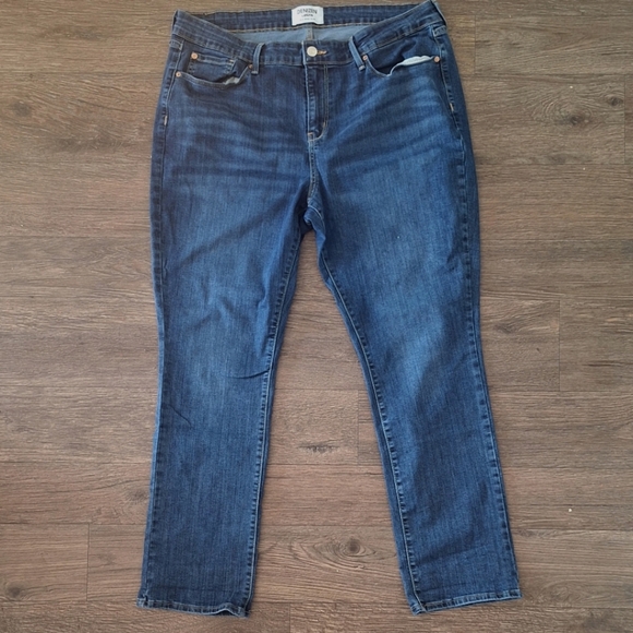 Denizen From Levi's Mid Rise Slim Blue Women's Denim Pants Size 34x30 - Picture 2 of 8